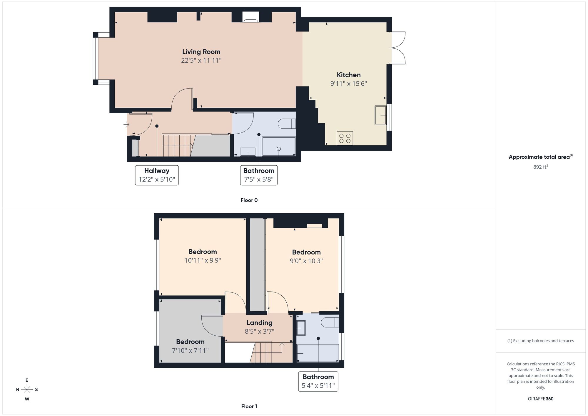 Floorplan of 3 bedroom Mid Terrace House for sale, Billet Road, Walthamstow, E17
