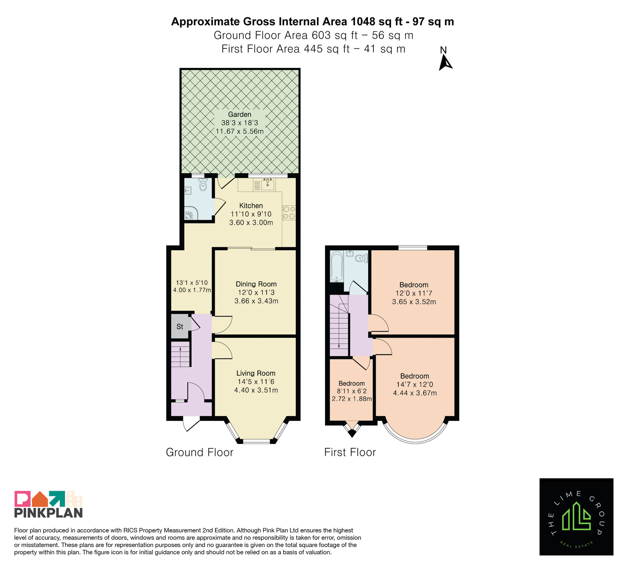 Floorplan of 3 bedroom Mid Terrace House for sale, Brantwood Road, London, N17