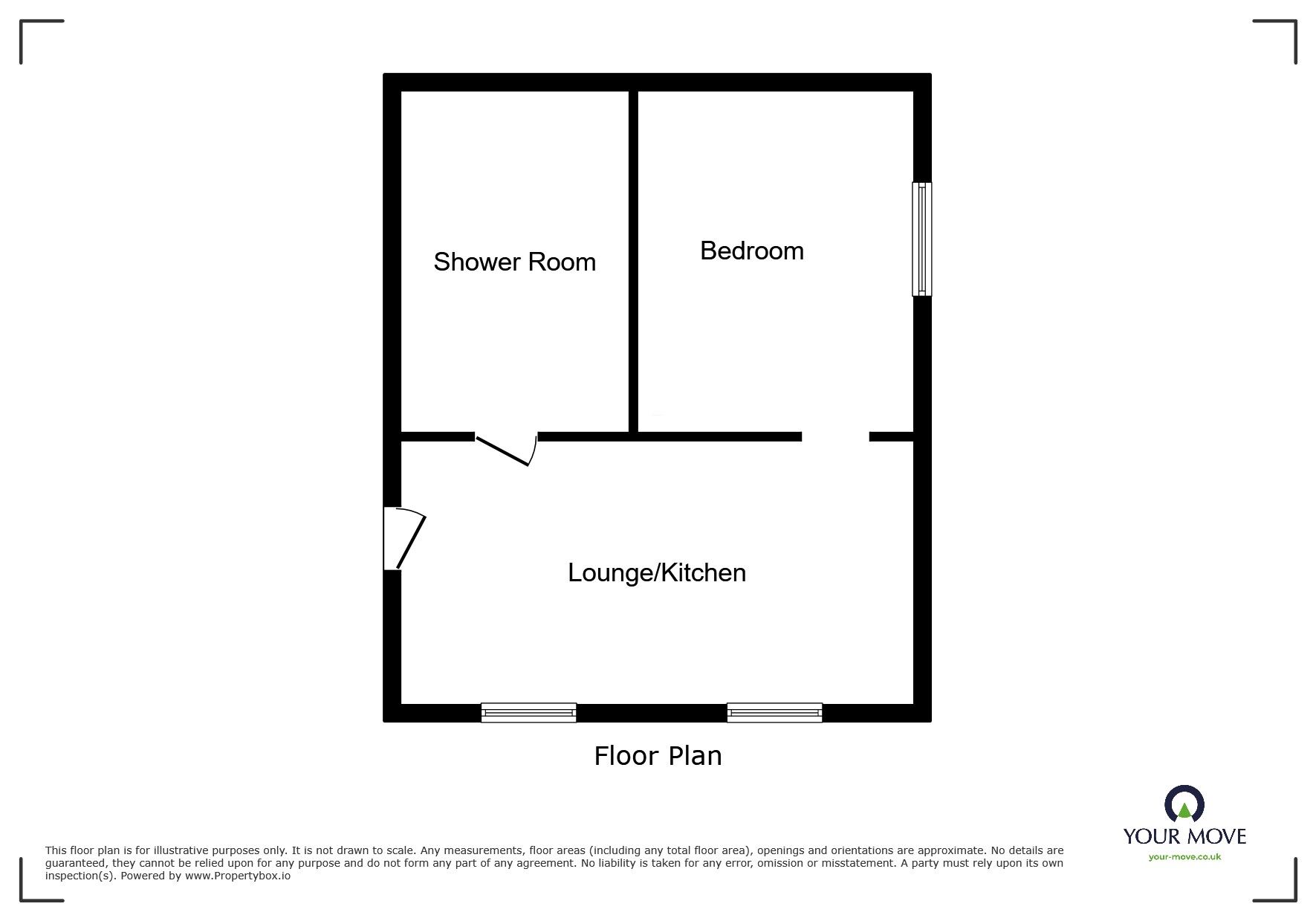 Floorplan of 1 bedroom  Flat to rent, Weyhill Close, Wolverhampton, WV9