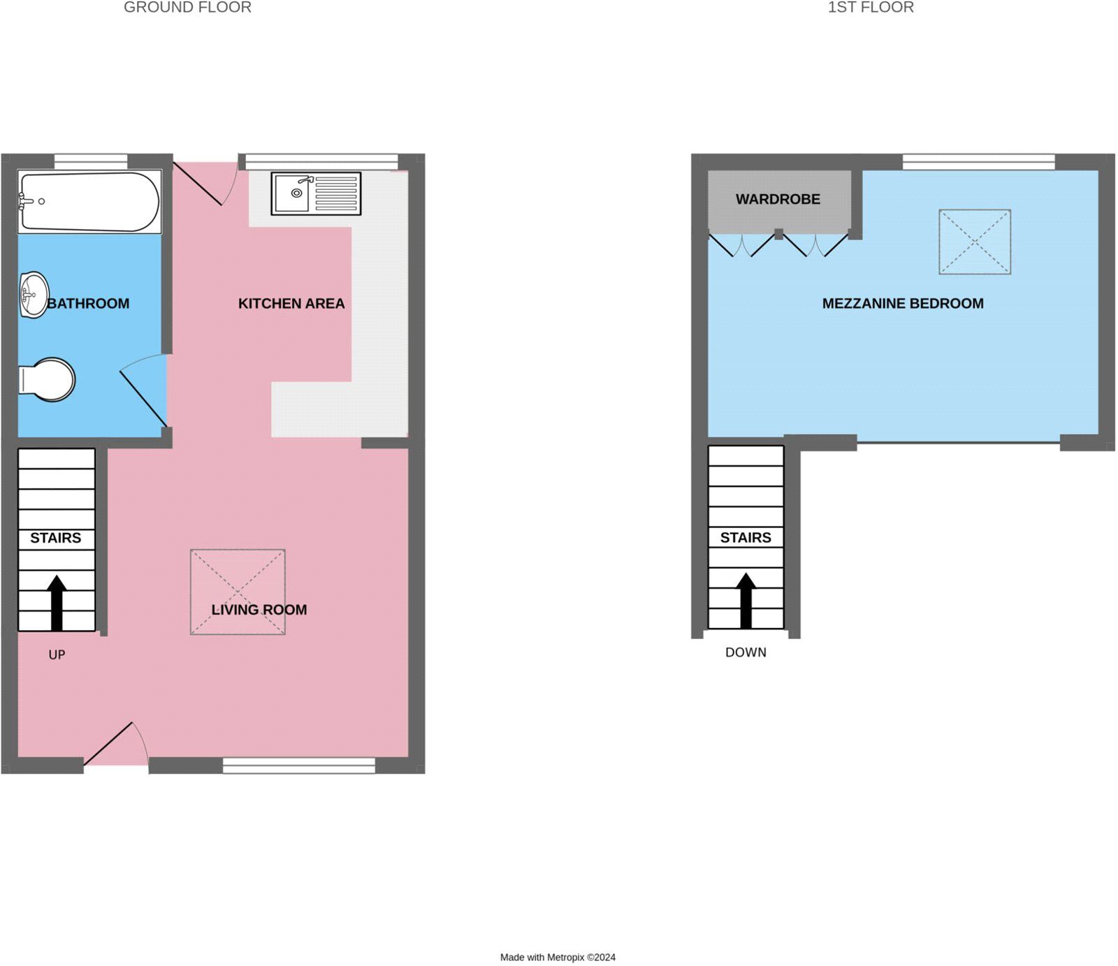Floorplan of 1 bedroom Semi Detached Bungalow for sale, Grasmere Avenue, Perton, Wolverhampton, WV6