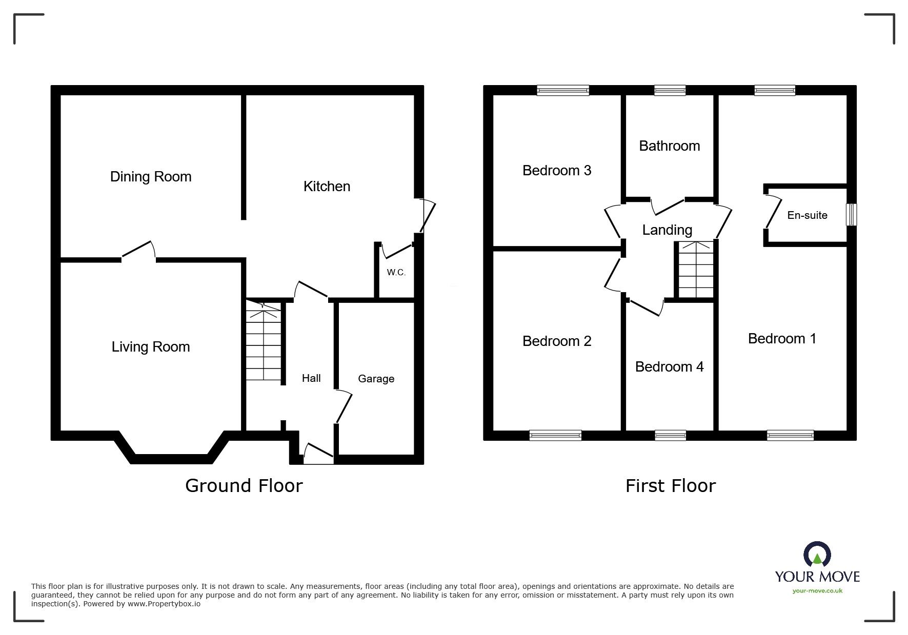 Floorplan of 4 bedroom Detached House to rent, Blackbrook Way, Wolverhampton, West Midlands, WV10