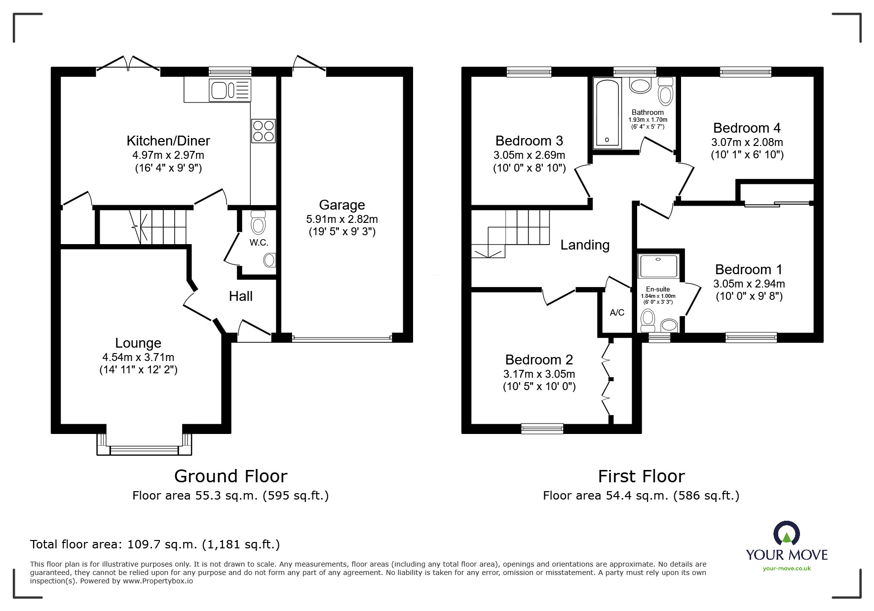 Floorplan of 4 bedroom Detached House for sale, Ranger Drive, Wolverhampton, West Midlands, WV10