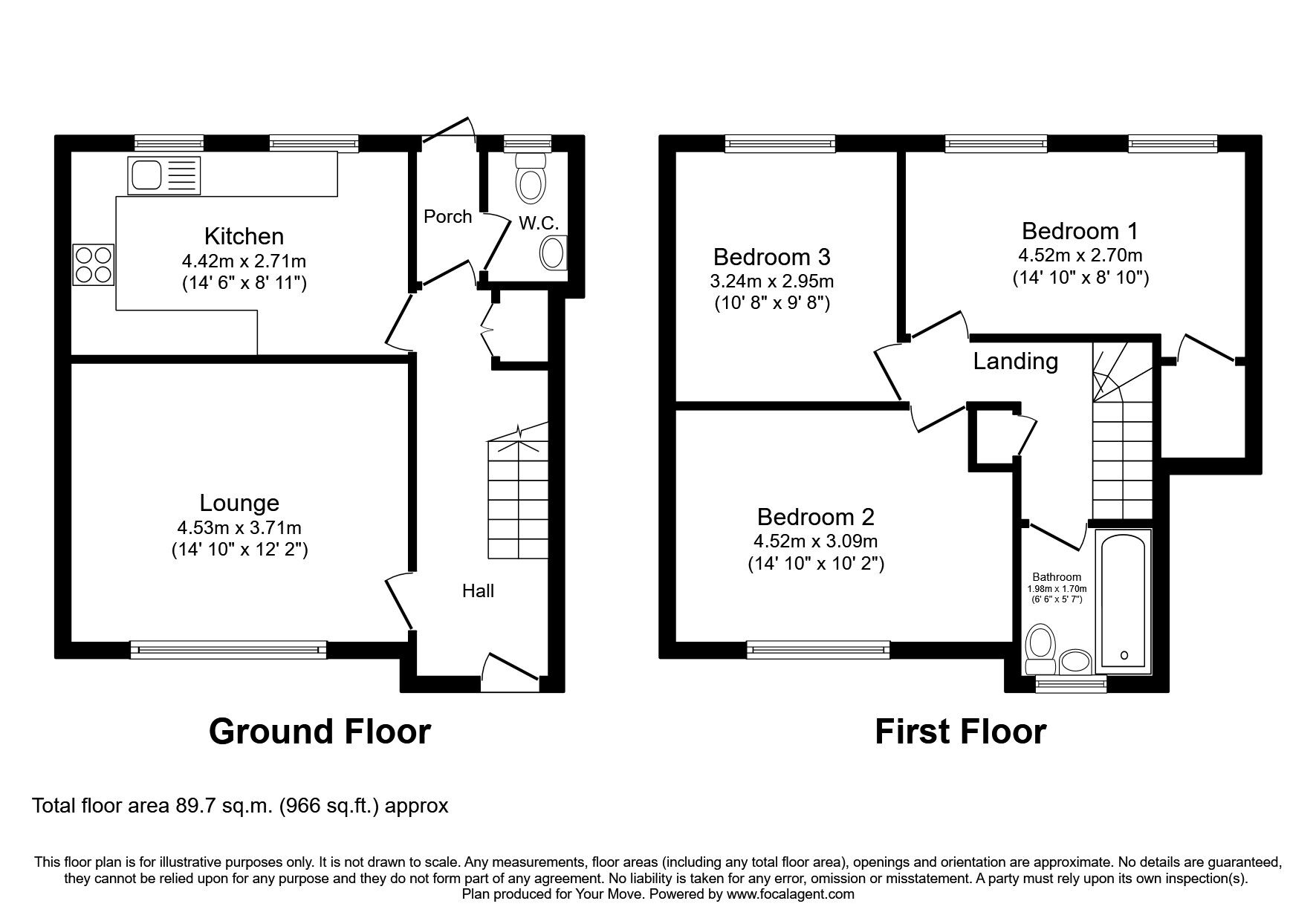 Floorplan of 3 bedroom Semi Detached House to rent, Dixon Street, Wolverhampton, West Midlands, WV2