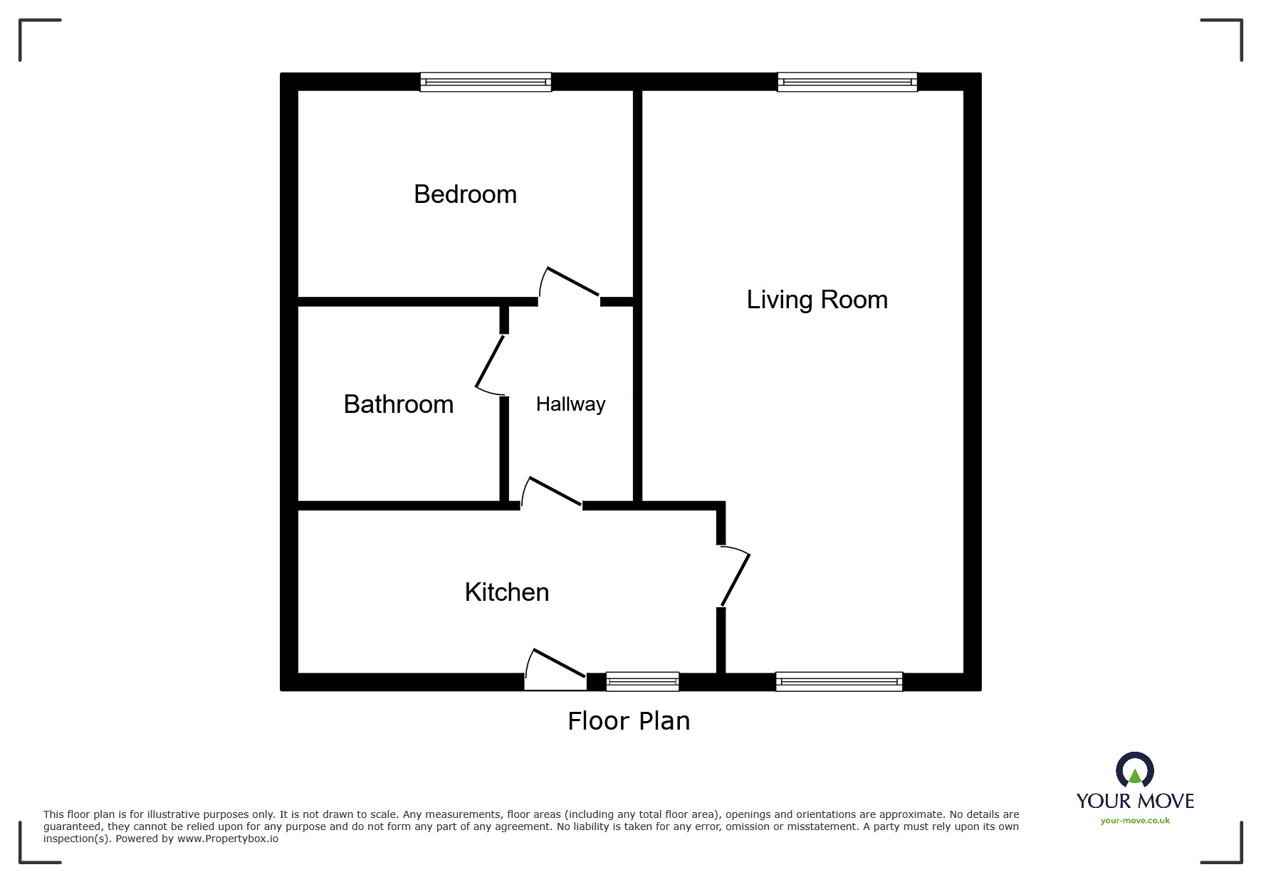 Floorplan of 1 bedroom Flat to rent, South Street, Wolverhampton, West Midlands, WV10