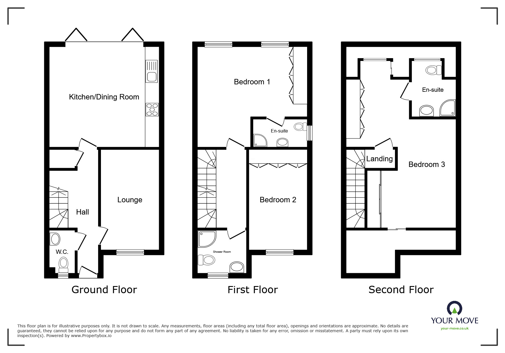 Floorplan of 3 bedroom Semi Detached House to rent, Sweetbriar Road, Wolverhampton, West Midlands, WV2