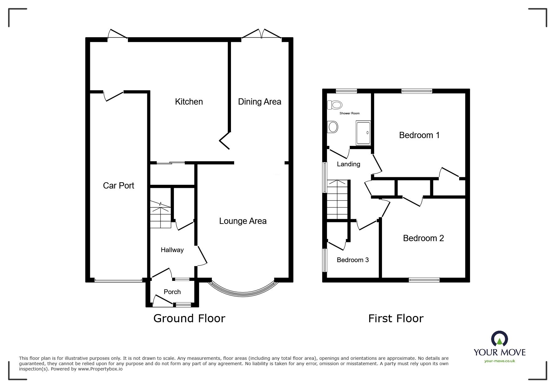 Floorplan of 3 bedroom Semi Detached House to rent, Helming Drive, Wolverhampton, West Midlands, WV1