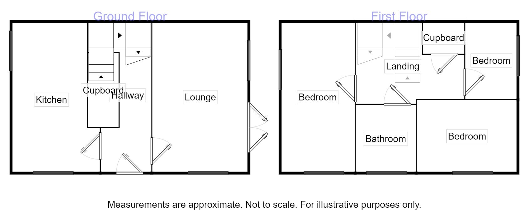 Floorplan of 3 bedroom Semi Detached House to rent, Greenock Crescent, Wolverhampton, West Midlands, WV4