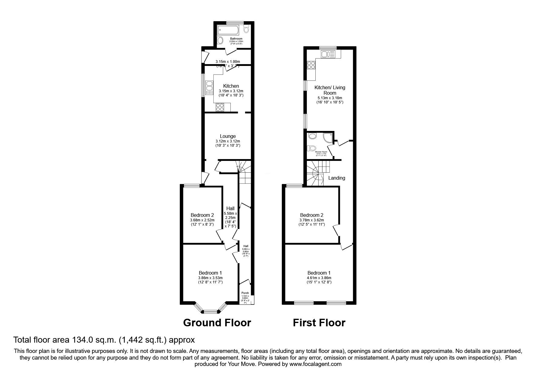 Floorplan of 4 bedroom Mid Terrace House for sale, Newhampton Road East, Wolverhampton, West Midlands, WV1