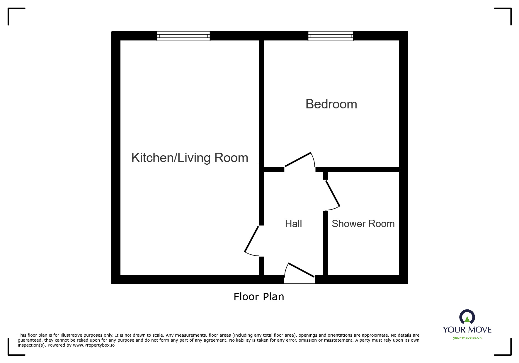 Floorplan of 1 bedroom Flat to rent, Church Street, Wolverhampton, West Midlands, WV2