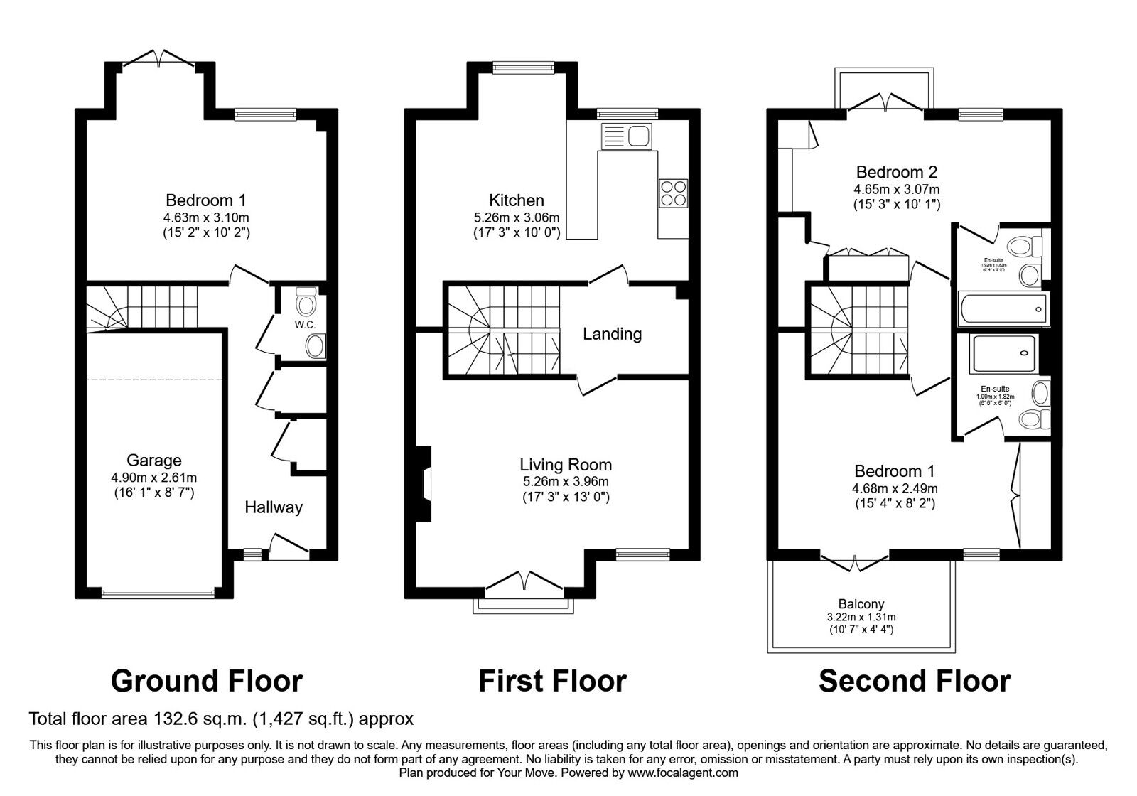 Floorplan of 3 bedroom Mid Terrace House for sale, Willenhall Road, Wolverhampton, West Midlands, WV1