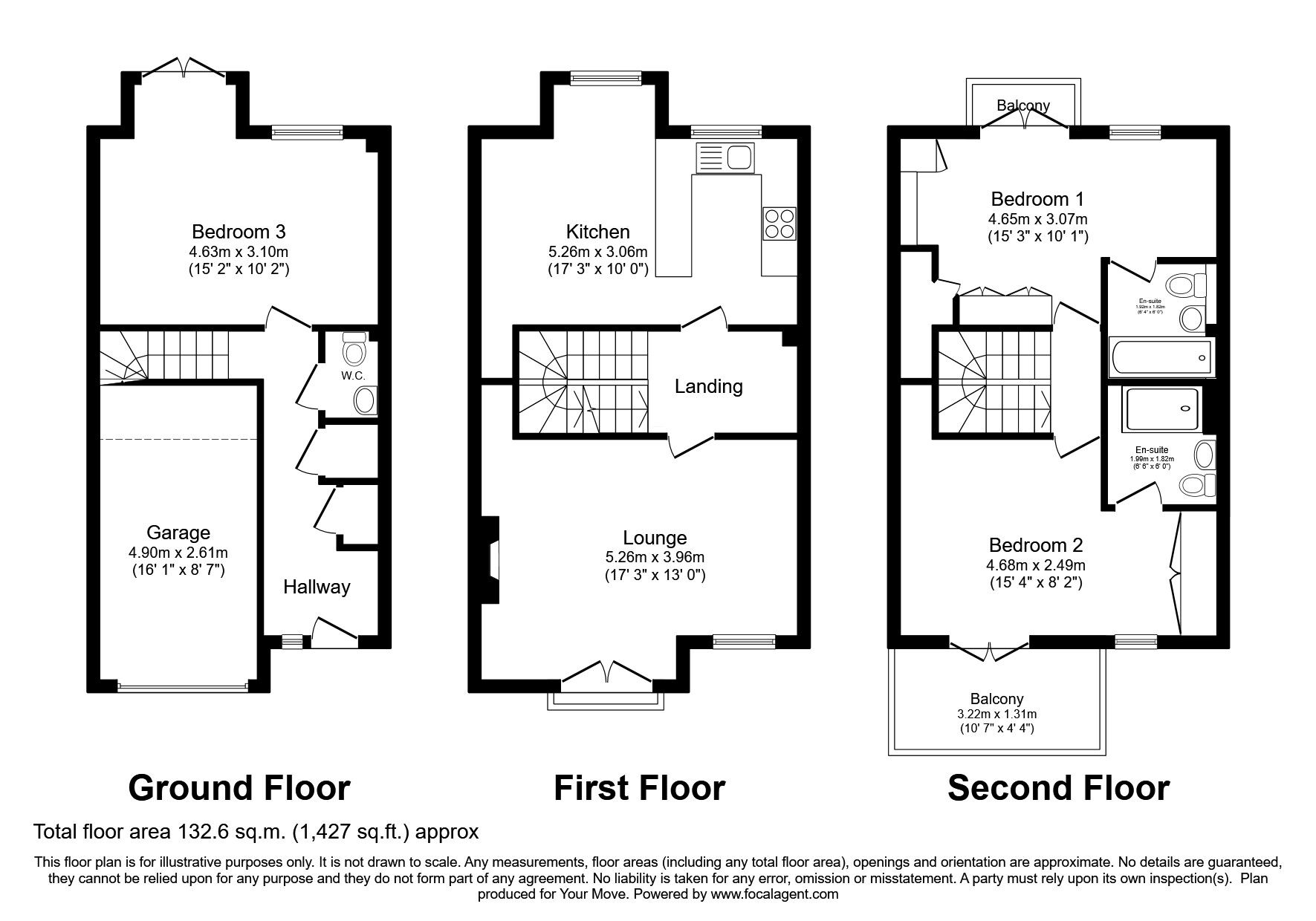 Floorplan of 3 bedroom Mid Terrace House for sale, Willenhall Road, Wolverhampton, West Midlands, WV1