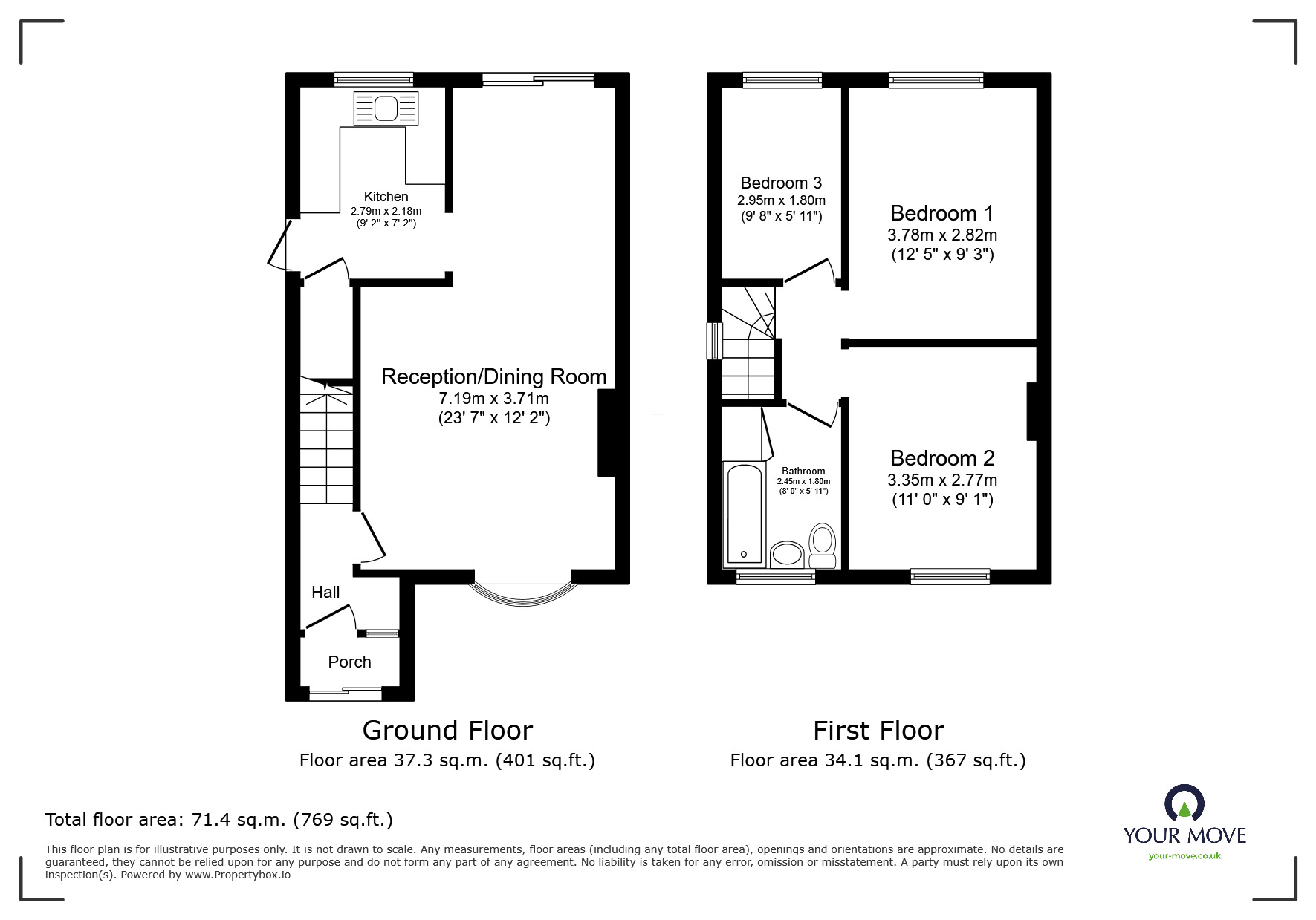 Floorplan of 3 bedroom Semi Detached House to rent, Pinfold Gardens, Wolverhampton, West Midlands, WV11
