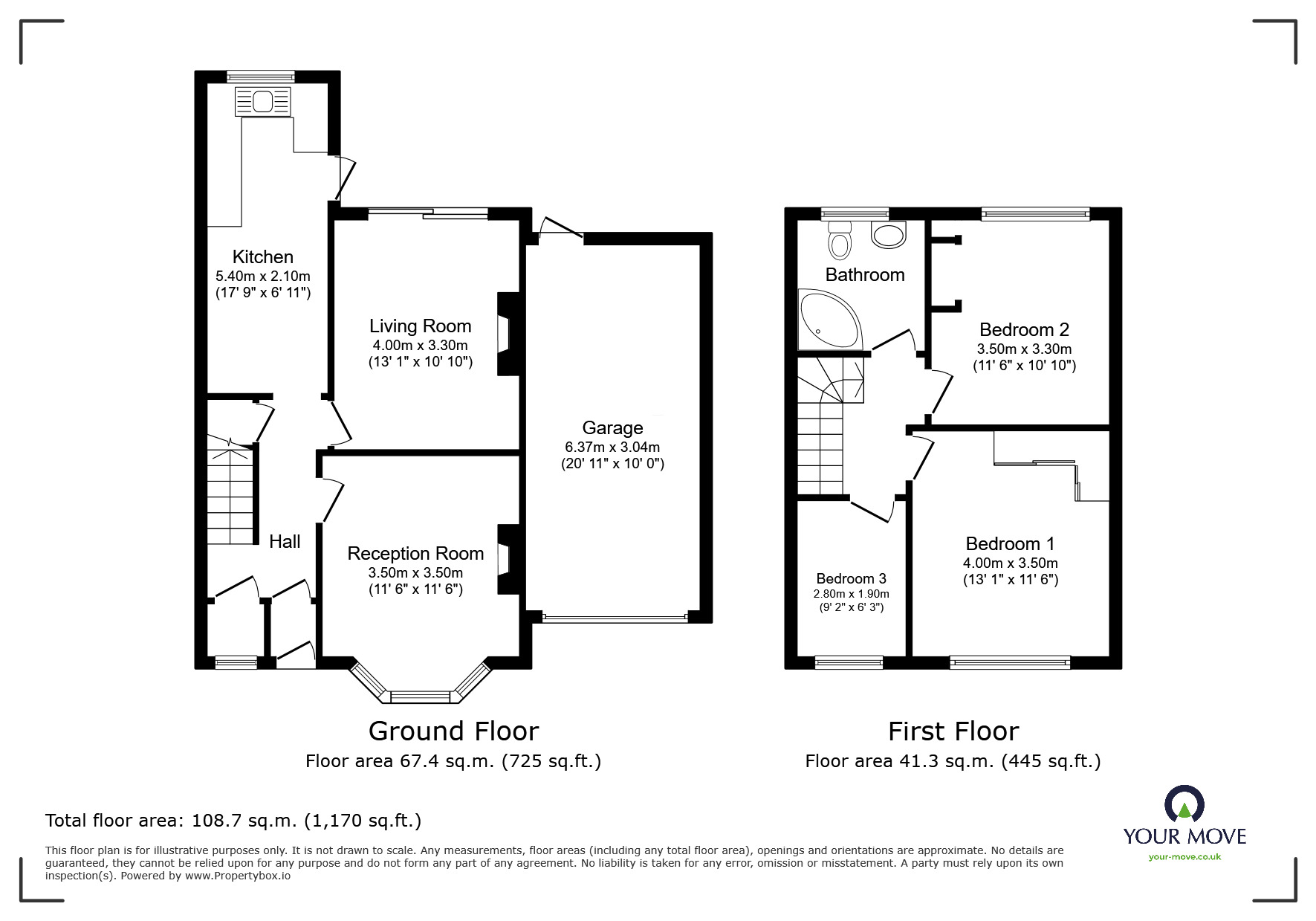 Floorplan of 3 bedroom Semi Detached House for sale, Cedar Grove, Wolverhampton, West Midlands, WV3