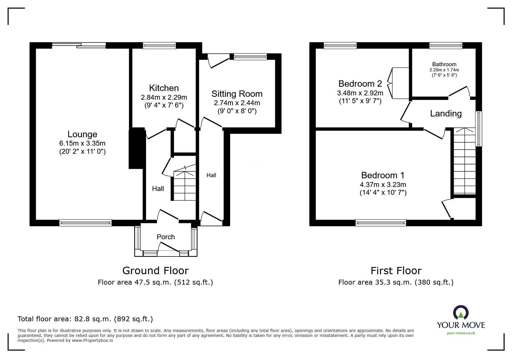 Floorplan of 2 bedroom Semi Detached House for sale, Higgs Road, Wolverhampton, West Midlands, WV11