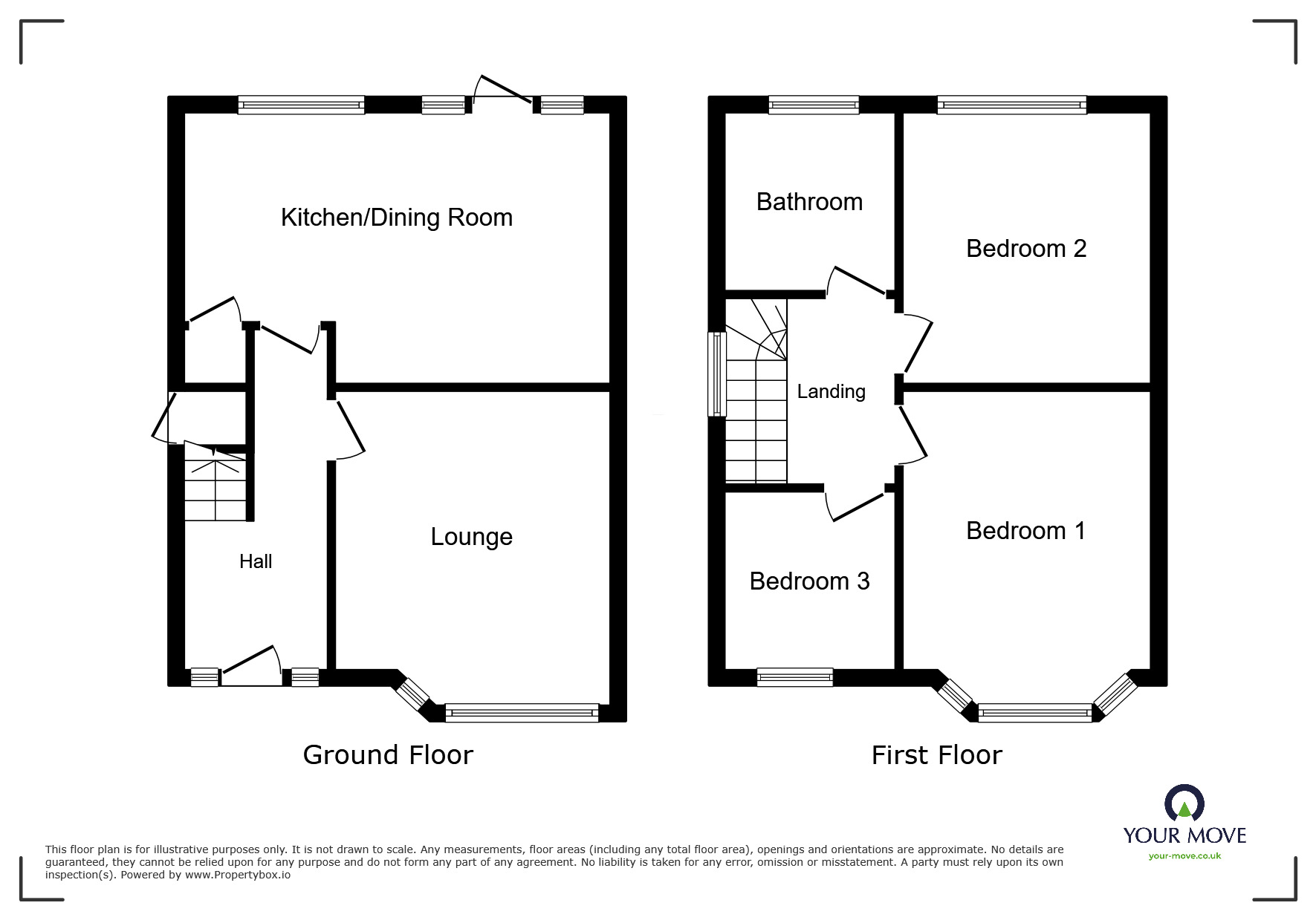 Floorplan of 3 bedroom Semi Detached House to rent, Warstones Crescent, Wolverhampton, West Midlands, WV4