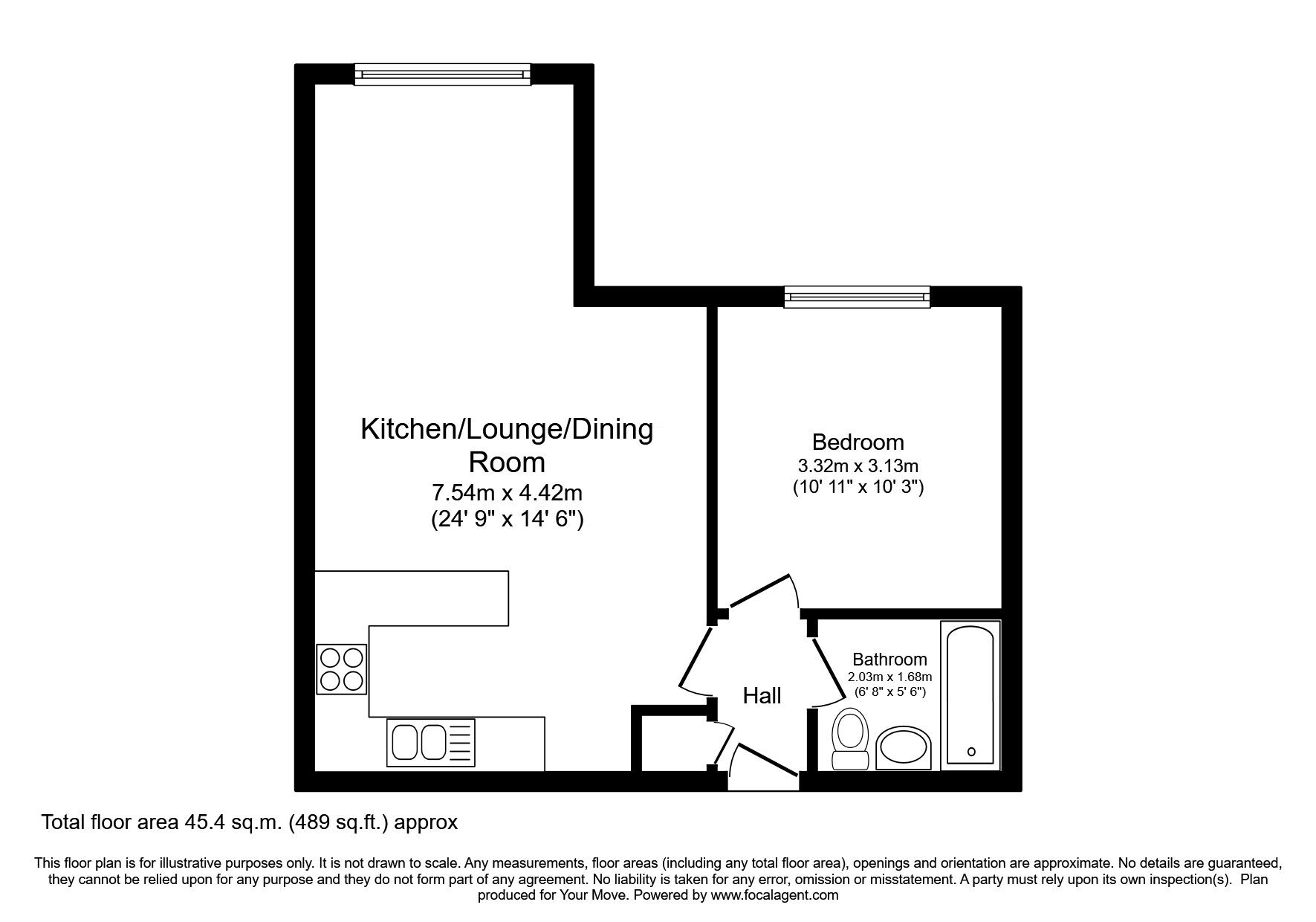 Floorplan of 1 bedroom  Flat for sale, Tempest Street, Wolverhampton, West Midlands, WV2