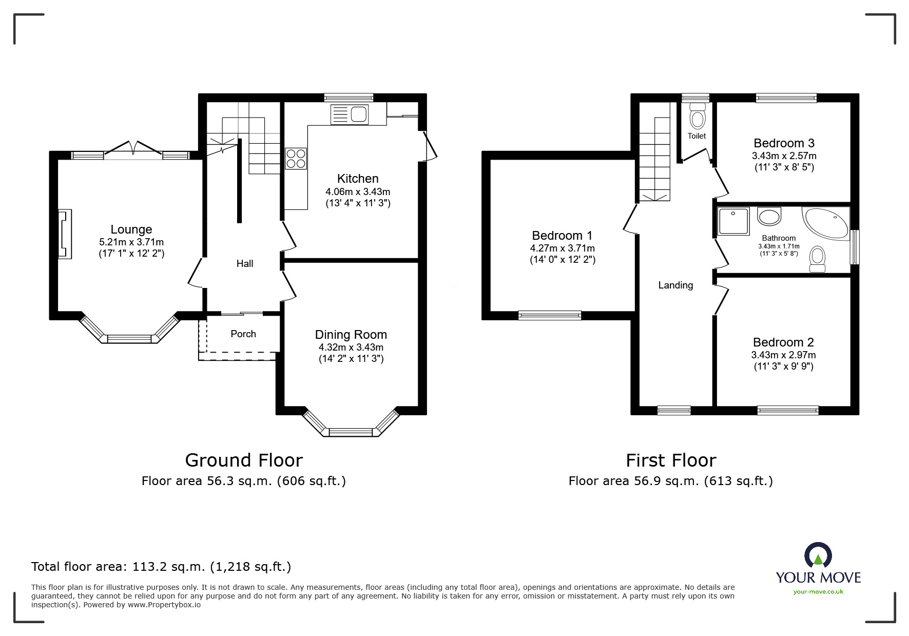 Floorplan of 3 bedroom Detached House for sale, Claremont Road, Wolverhampton, West Midlands, WV3