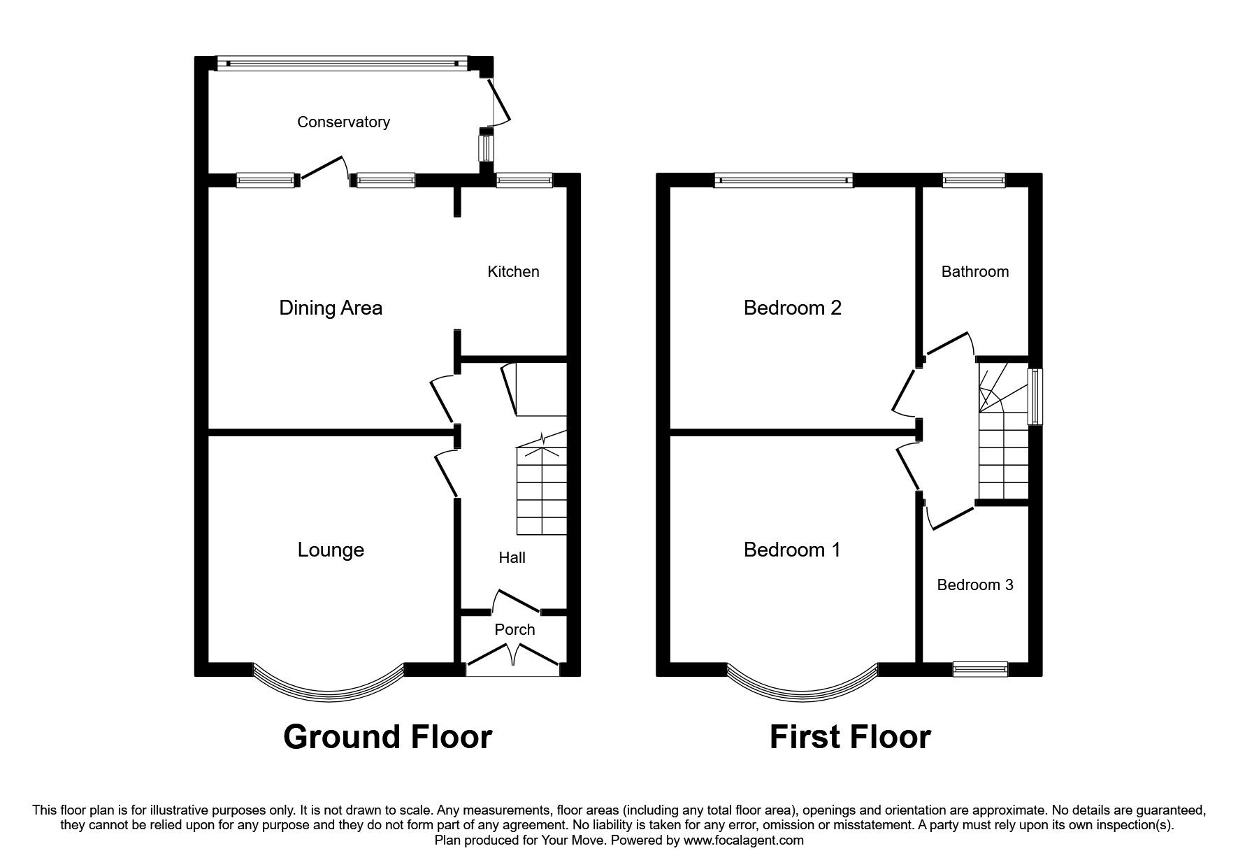 Floorplan of 3 bedroom Semi Detached House to rent, Norbury Road, Wolverhampton, West Midlands, WV10