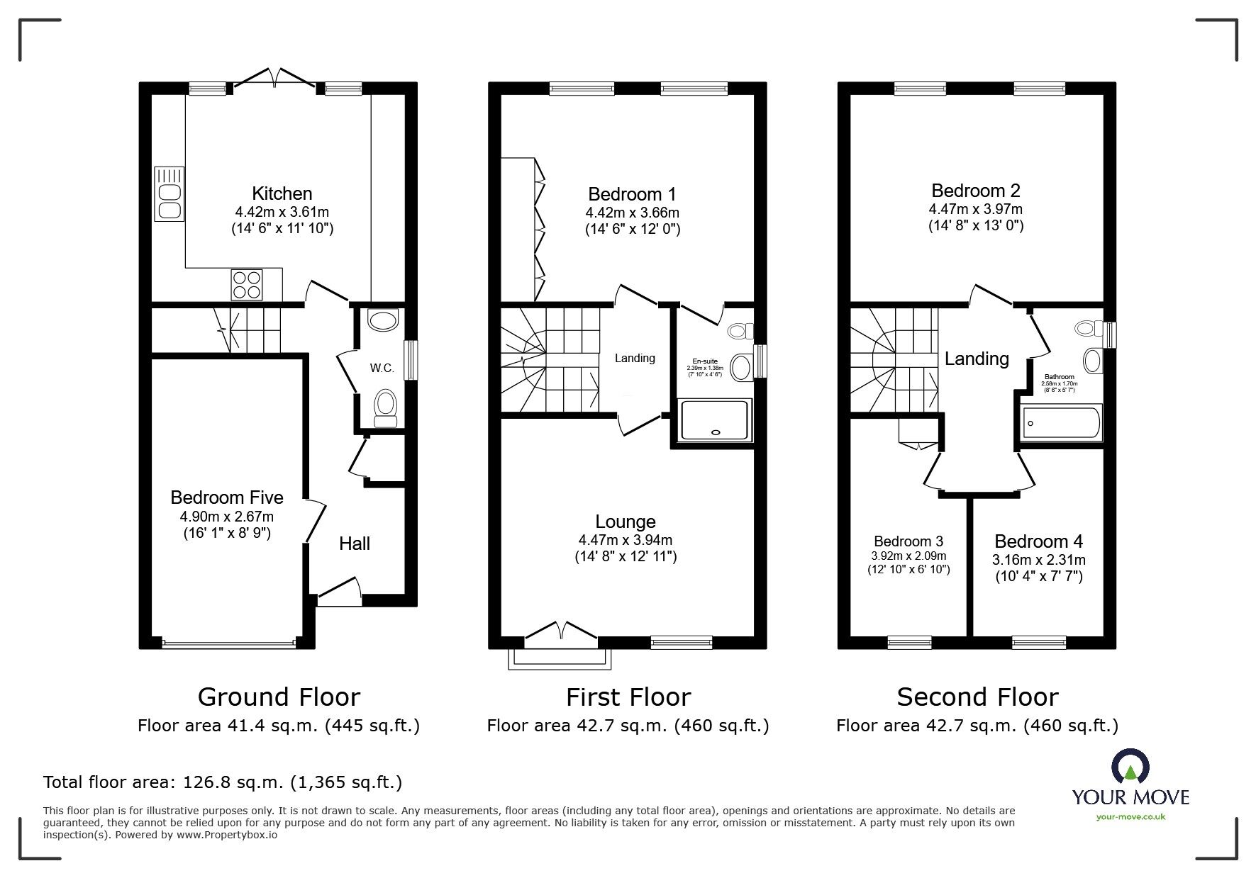Floorplan of 5 bedroom Semi Detached House to rent, Ophelia Gardens, Wolverhampton, West Midlands, WV10