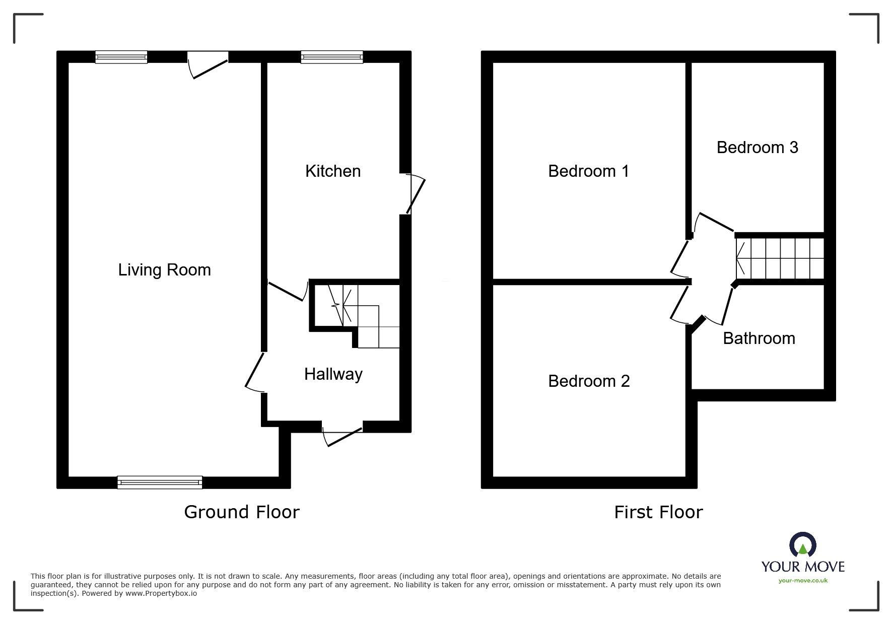 Floorplan of 3 bedroom Semi Detached House to rent, Waddens Brook Lane, Wolverhampton, West Midlands, WV11