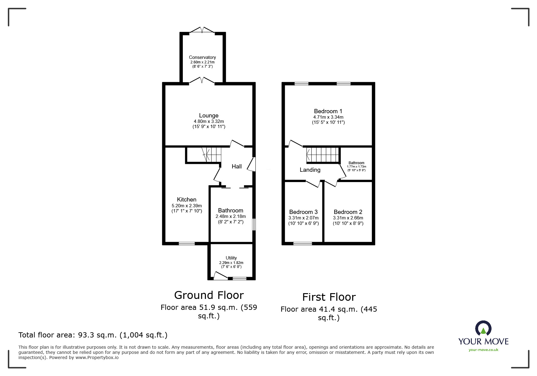 Floorplan of 3 bedroom Semi Detached House for sale, Rosalind Grove, Wolverhampton, West Midlands, WV11