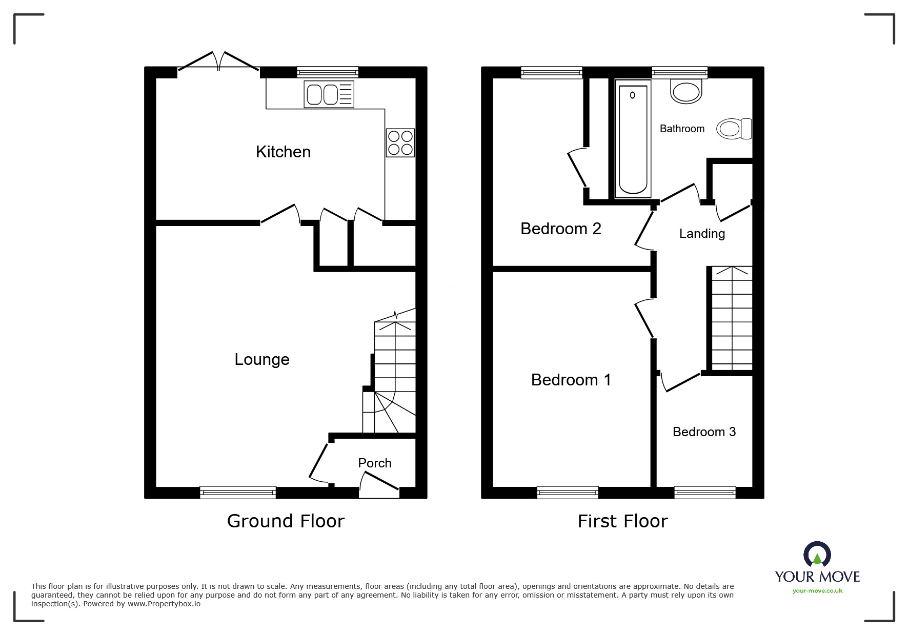 Floorplan of 3 bedroom Detached House to rent, Whernside Drive, Wolverhampton, West Midlands, WV6