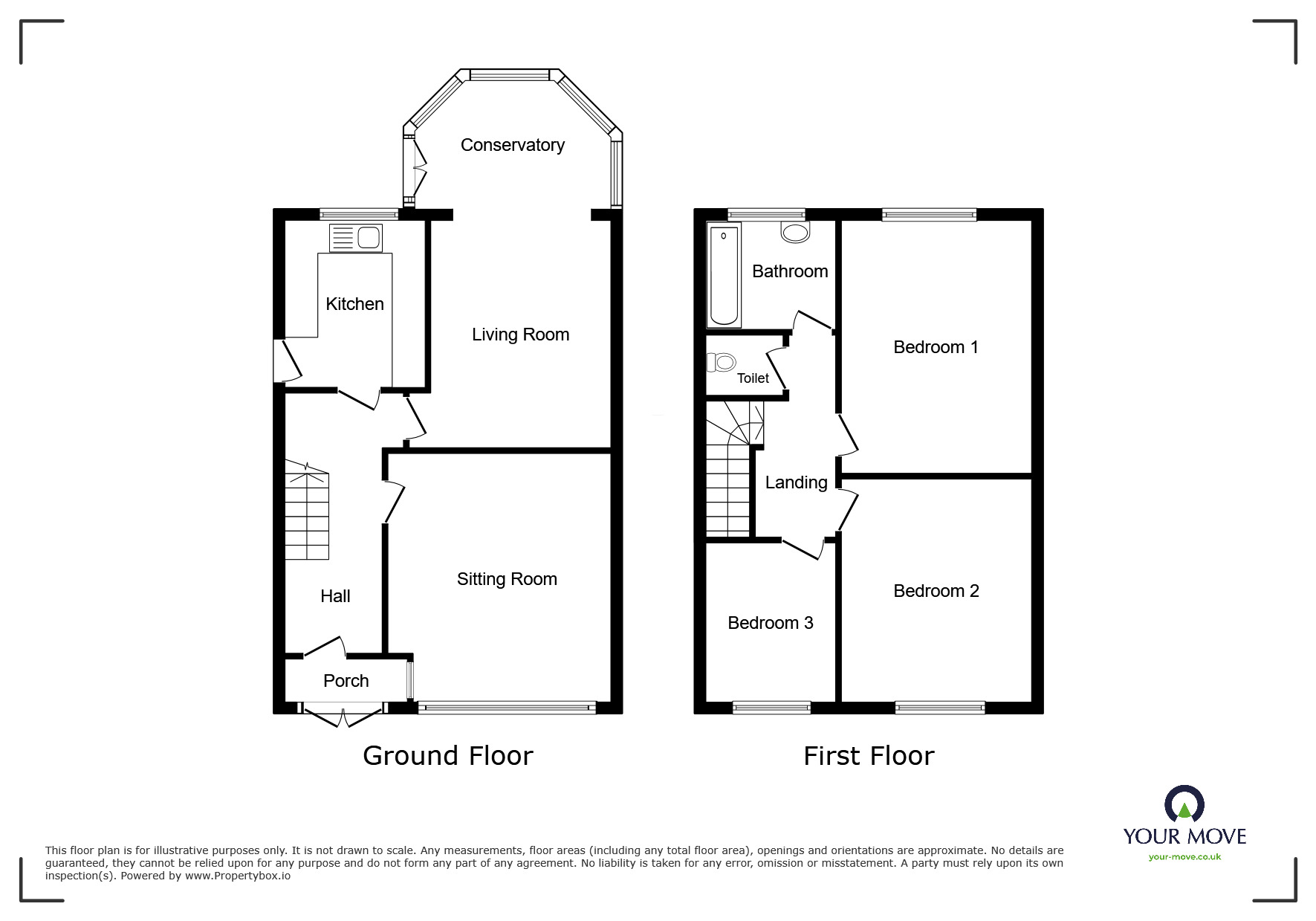 Floorplan of 3 bedroom Semi Detached House to rent, Brenton Road, Wolverhampton, West Midlands, WV4