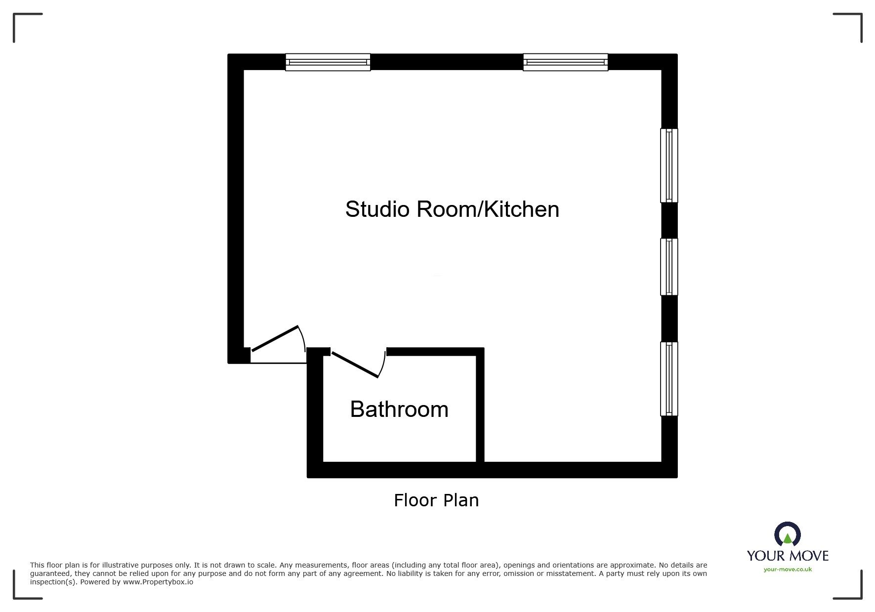 Floorplan of 1 bedroom Flat to rent, Fold Street, Wolverhampton, West Midlands, WV1
