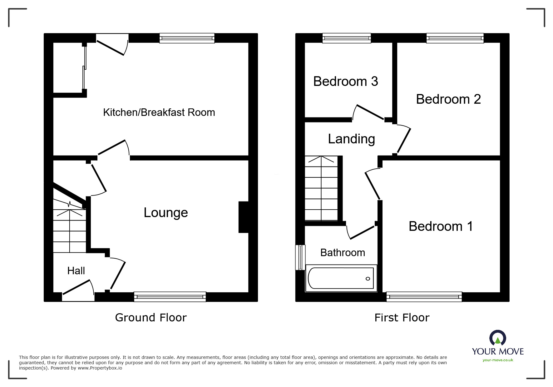 Floorplan of 3 bedroom Semi Detached House to rent, Prestwood Road, Wolverhampton, West Midlands, WV11