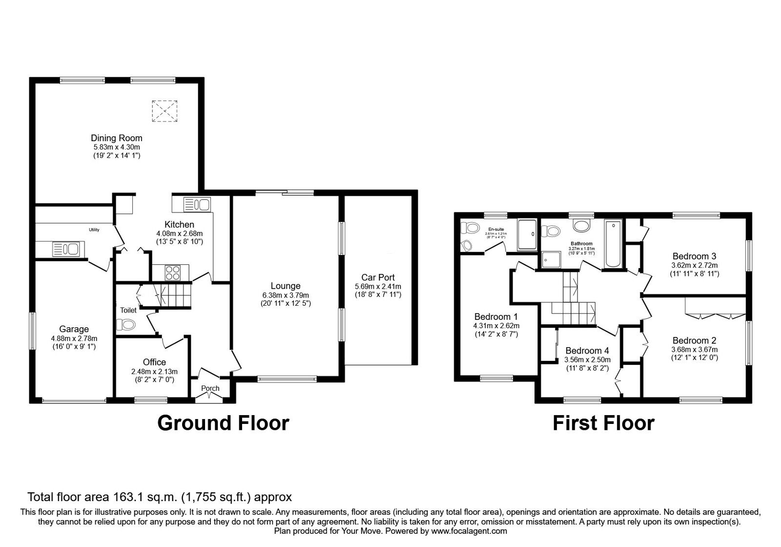 Floorplan of 4 bedroom Detached House for sale, Farm Road, Wolverhampton, WV3