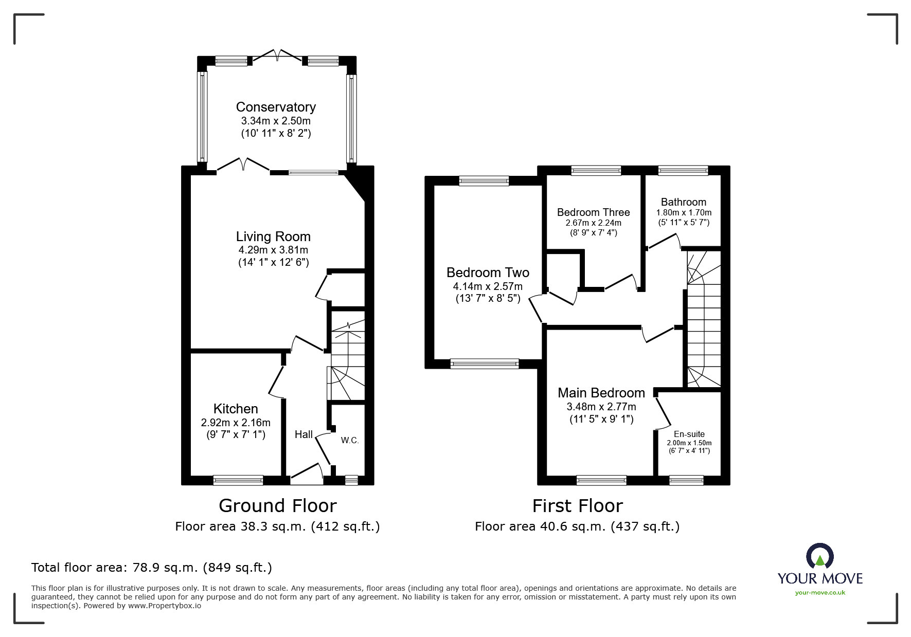 Floorplan of 3 bedroom Semi Detached House to rent, Barbel Drive, Wolverhampton, West Midlands, WV10