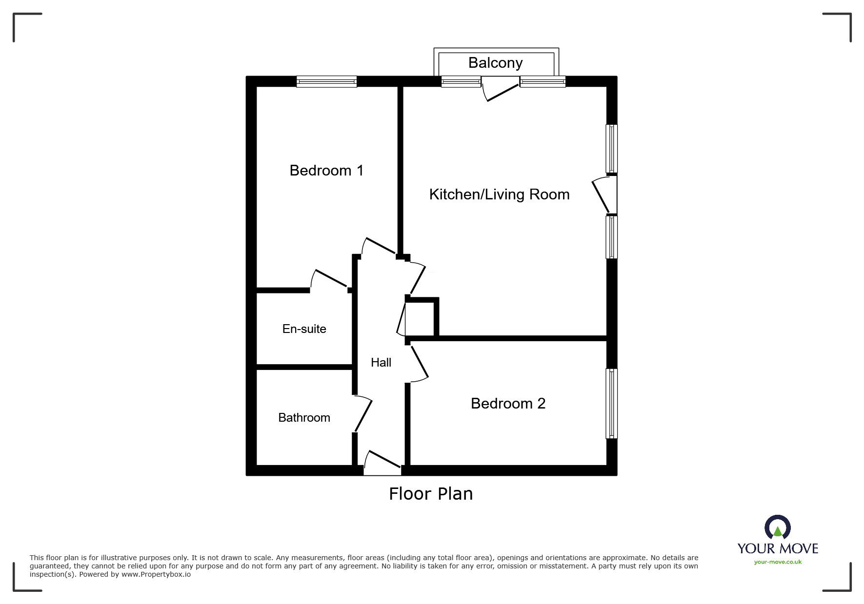 Floorplan of 2 bedroom Flat to rent, Wednesfield Road, Wolverhampton, West Midlands, WV10