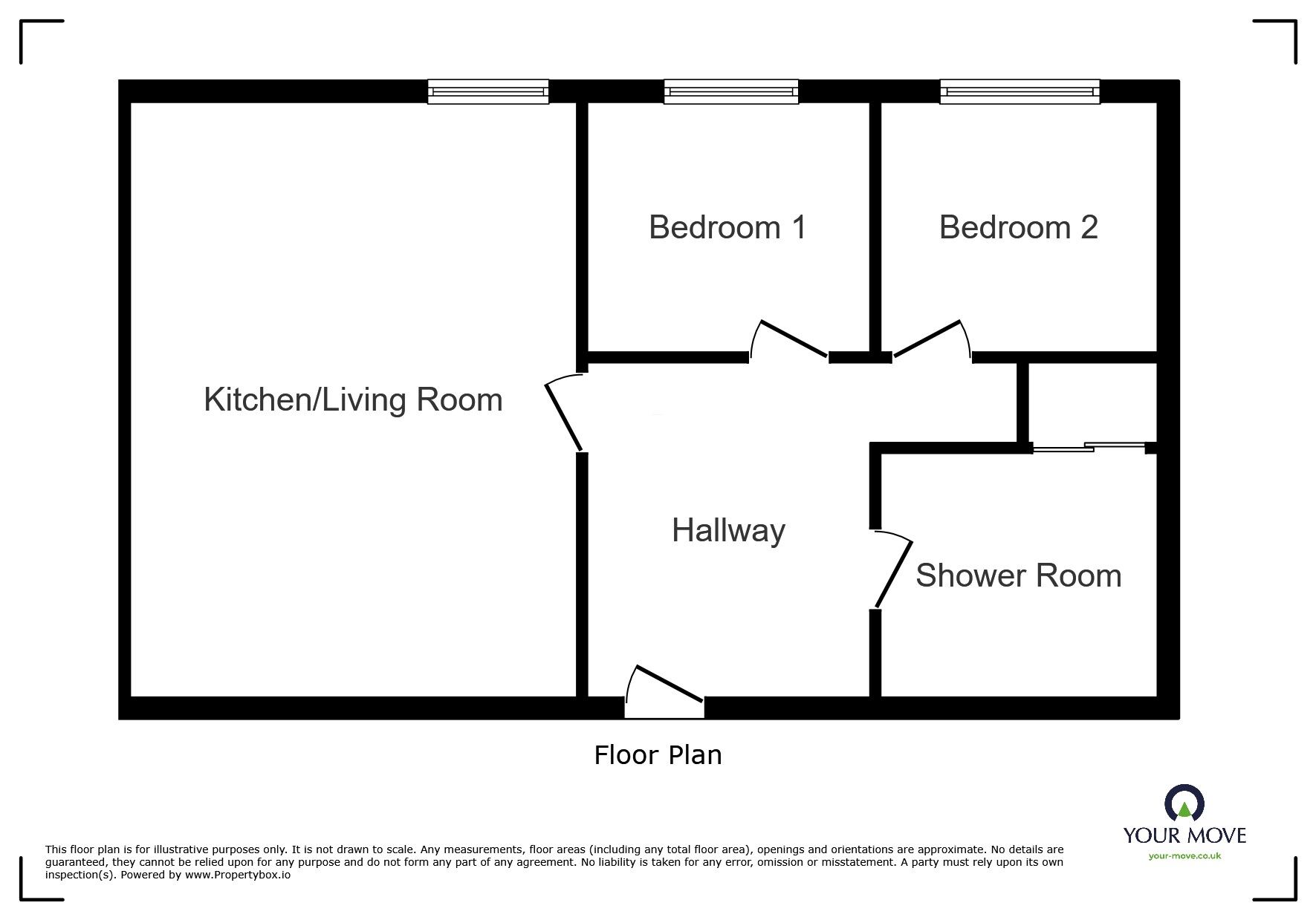 Floorplan of 2 bedroom Flat to rent, Church Street, Wolverhampton, West Midlands, WV2