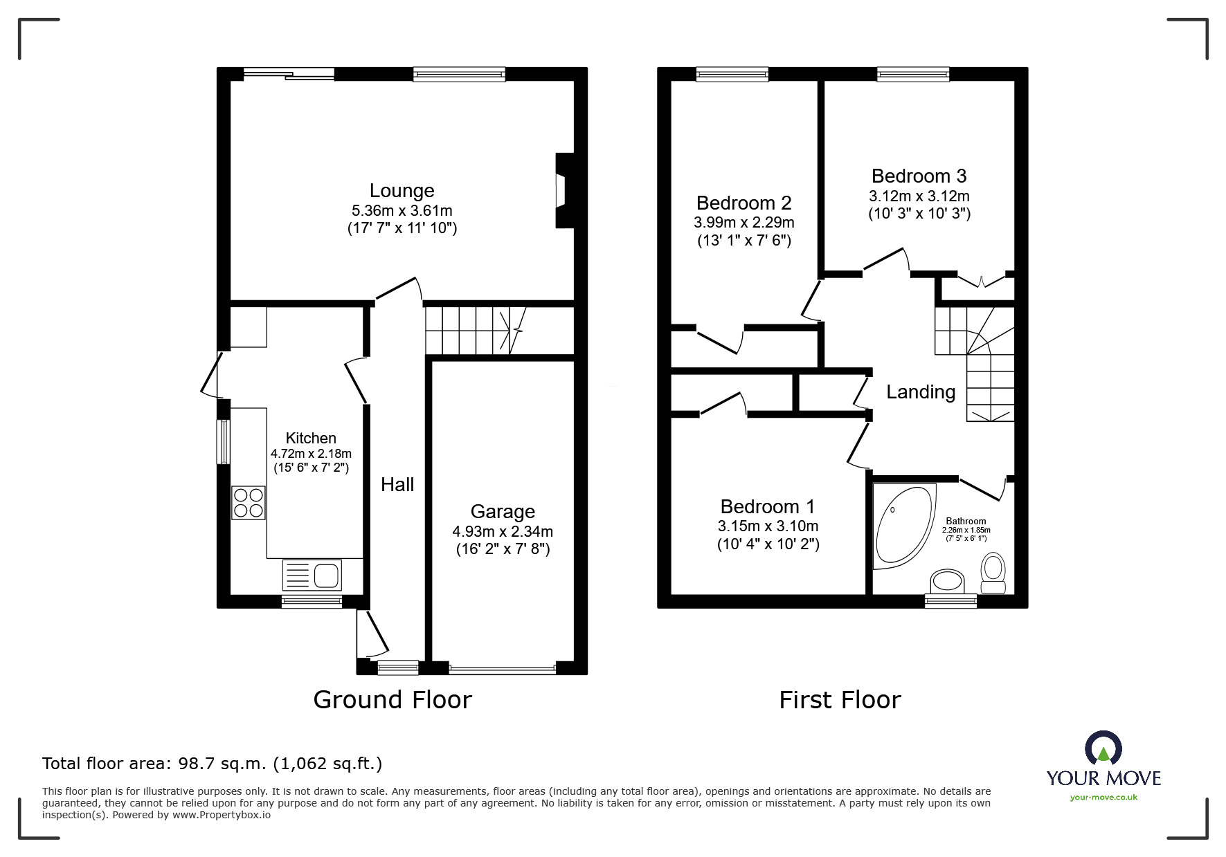 Floorplan of 3 bedroom Semi Detached House for sale, Cranmore Road, Wolverhampton, West Midlands, WV3