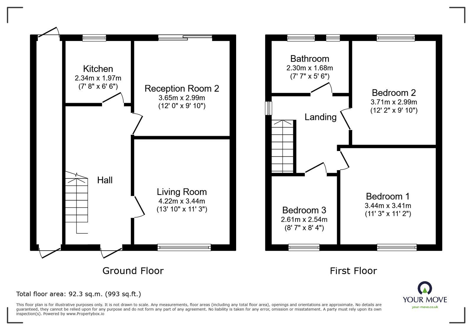 Floorplan of 3 bedroom Semi Detached House to rent, Millbank Street, Wolverhampton, West Midlands, WV11