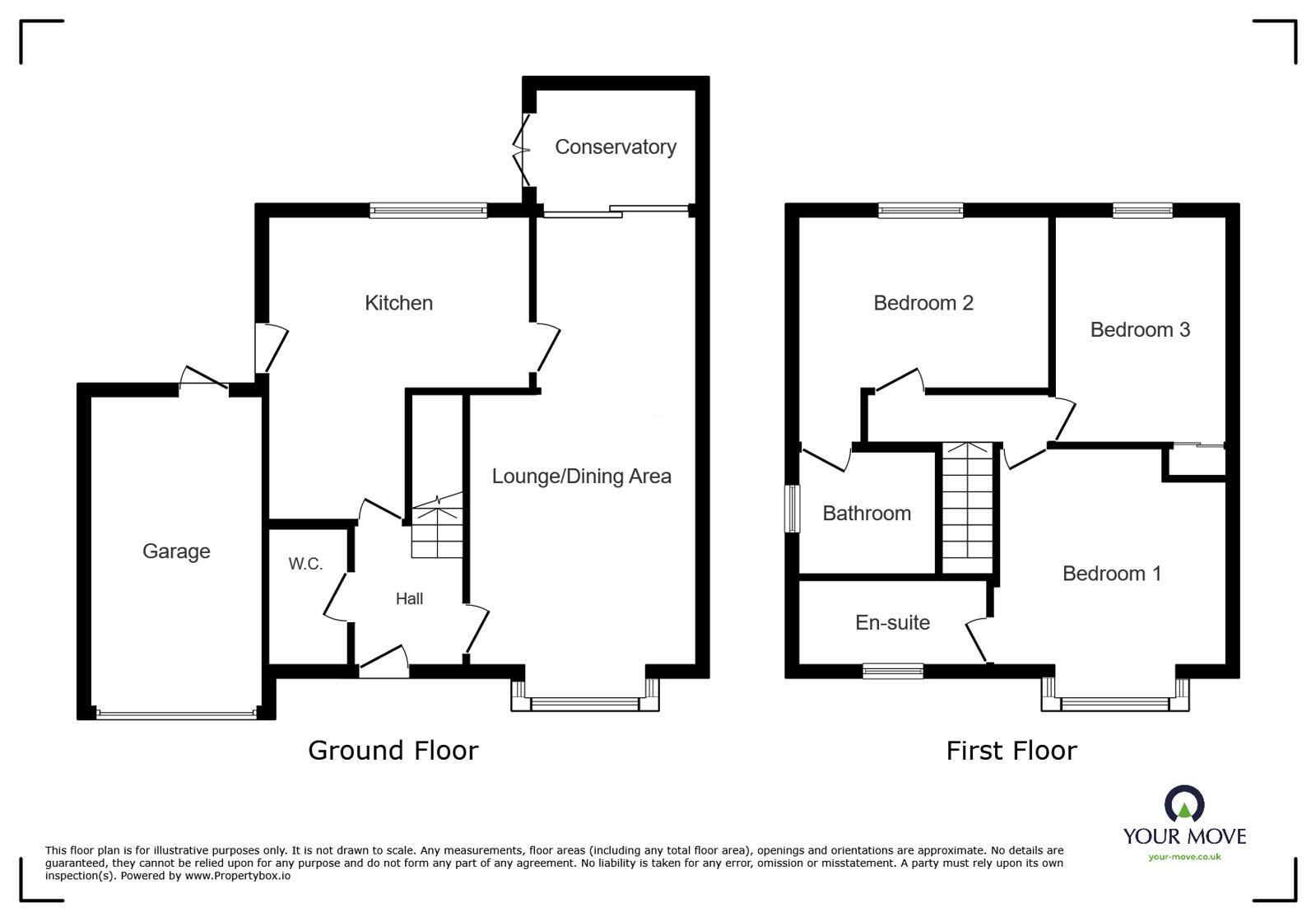 Floorplan of 3 bedroom Detached House to rent, Birchcroft, Coven, Staffordshire, WV9