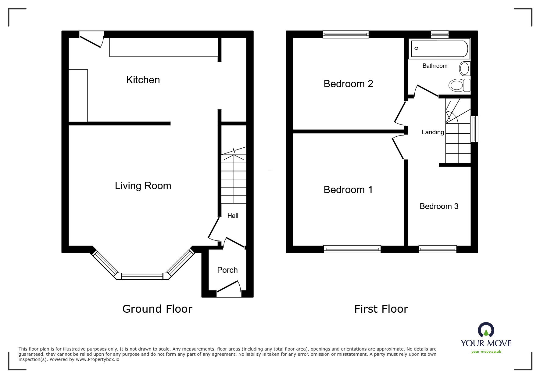 Floorplan of 3 bedroom Semi Detached House to rent, Cadle Road, Wolverhampton, West Midlands, WV10