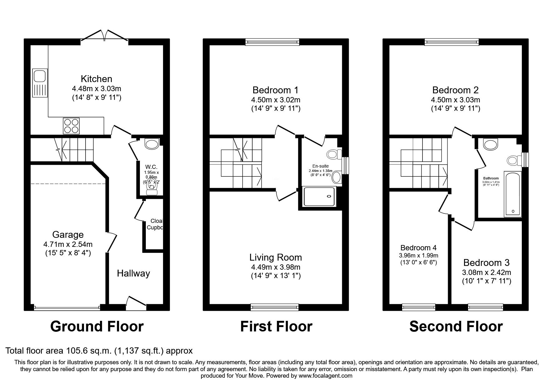 Floorplan of 4 bedroom Semi Detached House for sale, Granville Street, Wolverhampton, West Midlands, WV2