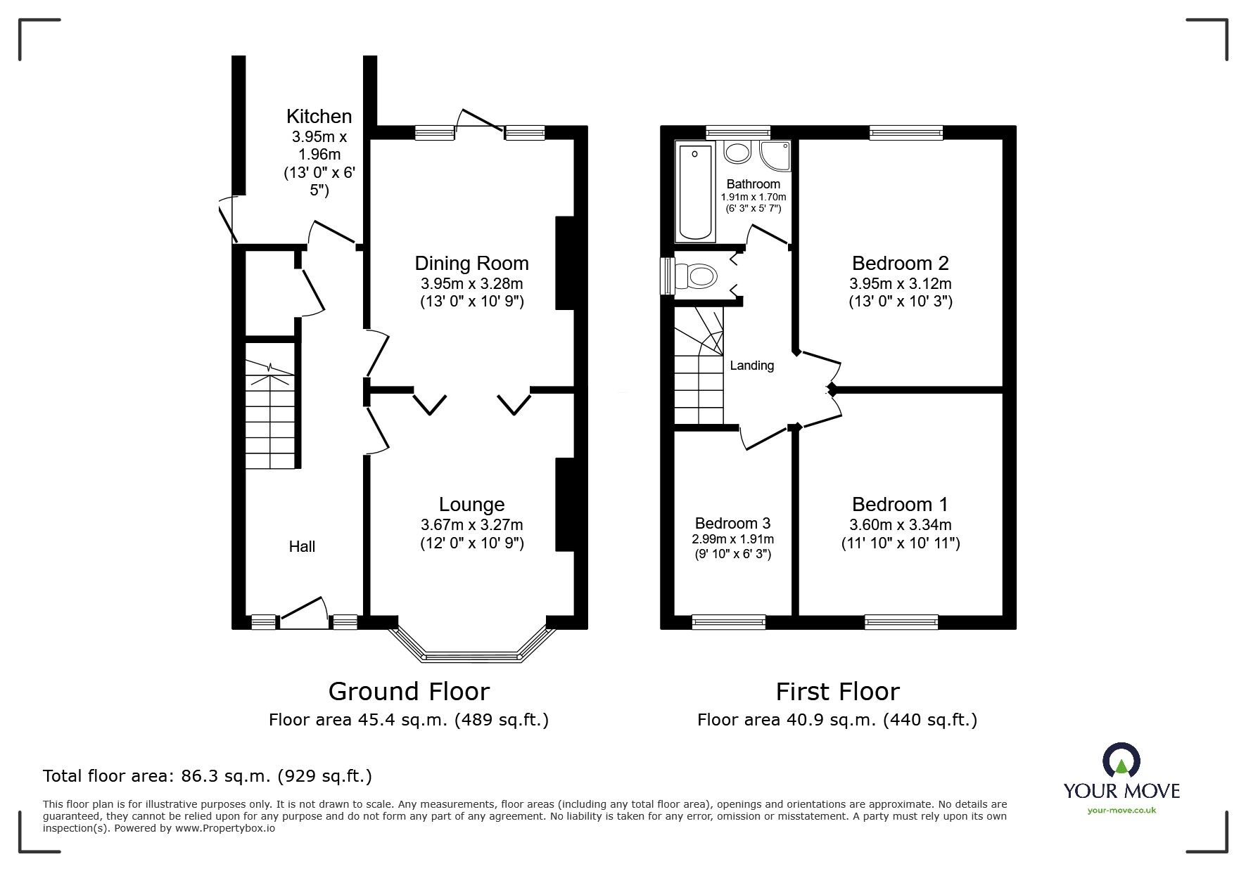 Floorplan of 3 bedroom Semi Detached House to rent, Dunstall Avenue, Wolverhampton, West Midlands, WV6