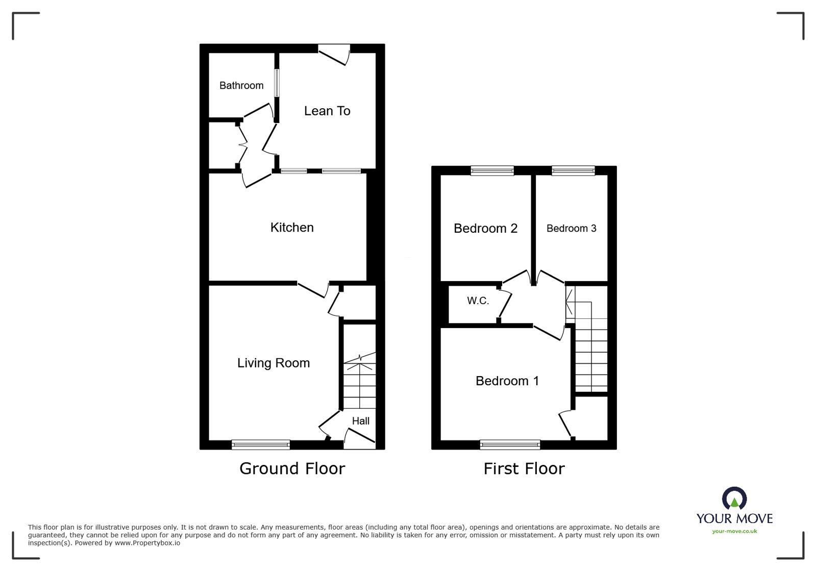 Floorplan of 3 bedroom Mid Terrace House to rent, Amos Lane, Wolverhampton, West Midlands, WV11