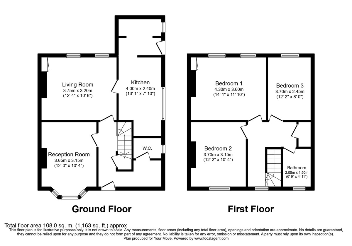 Floorplan of 3 bedroom Semi Detached House for sale, St. Cuthberts Road, Wallsend, Tyne and Wear, NE28