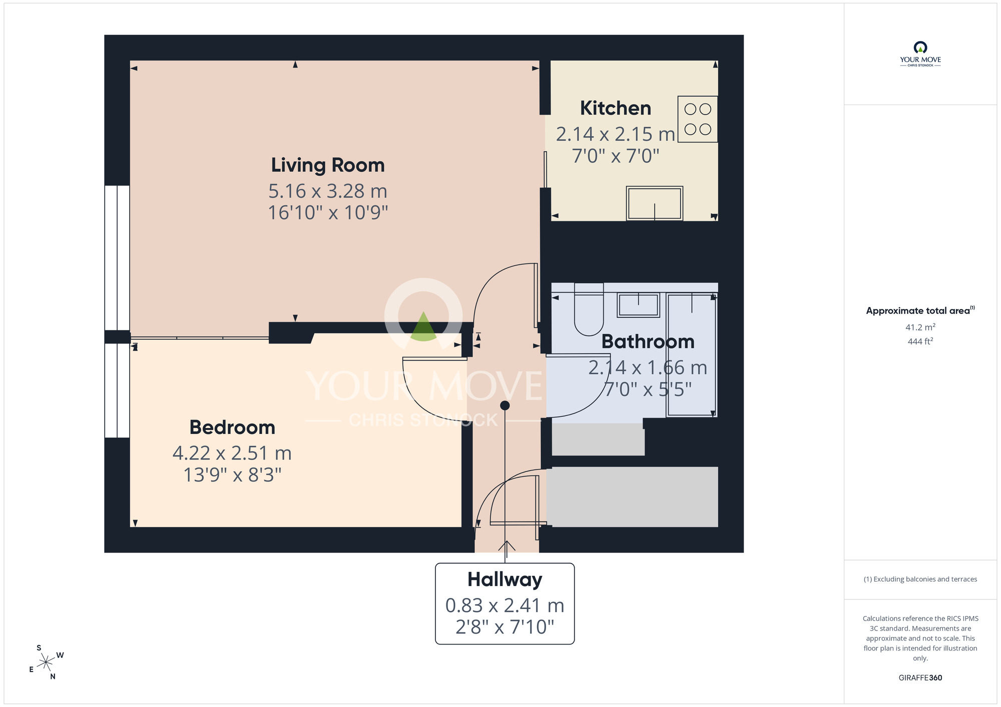 Floorplan of 1 bedroom Flat to rent, Waterloo Street, Newcastle Upon Tyne, NE1