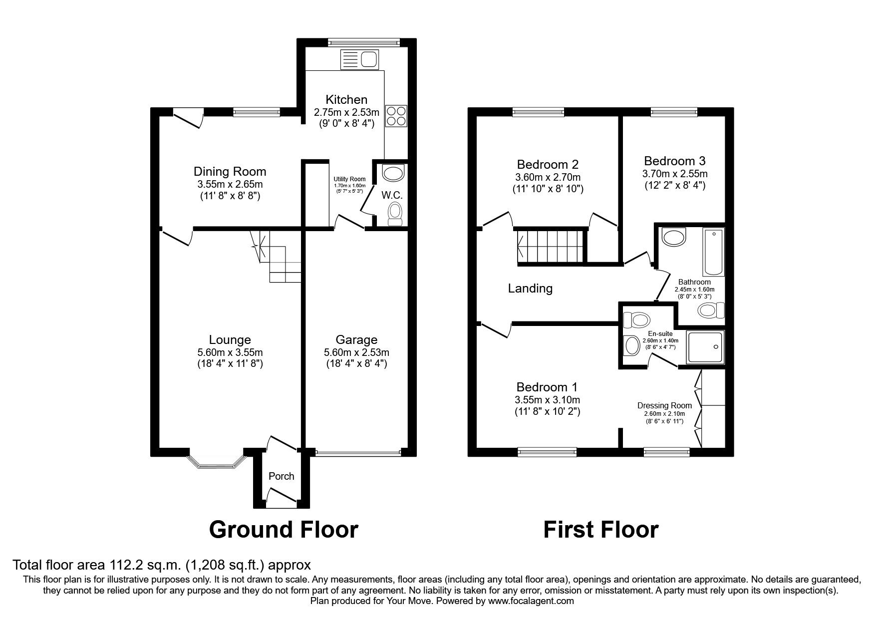 Floorplan of 3 bedroom Semi Detached House to rent, Woodlands Grange, Forest Hall, Tyne and Wear, NE12