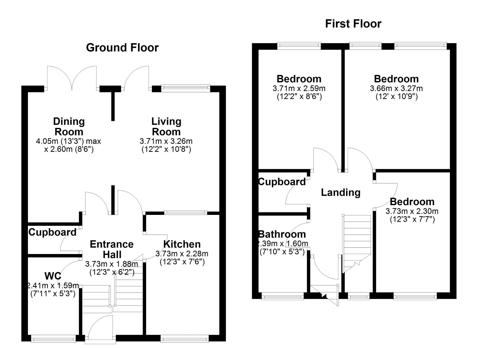 Floorplan of 3 bedroom Mid Terrace House for sale, St. Peters Road, Newcastle upon Tyne, Tyne and Wear, NE6