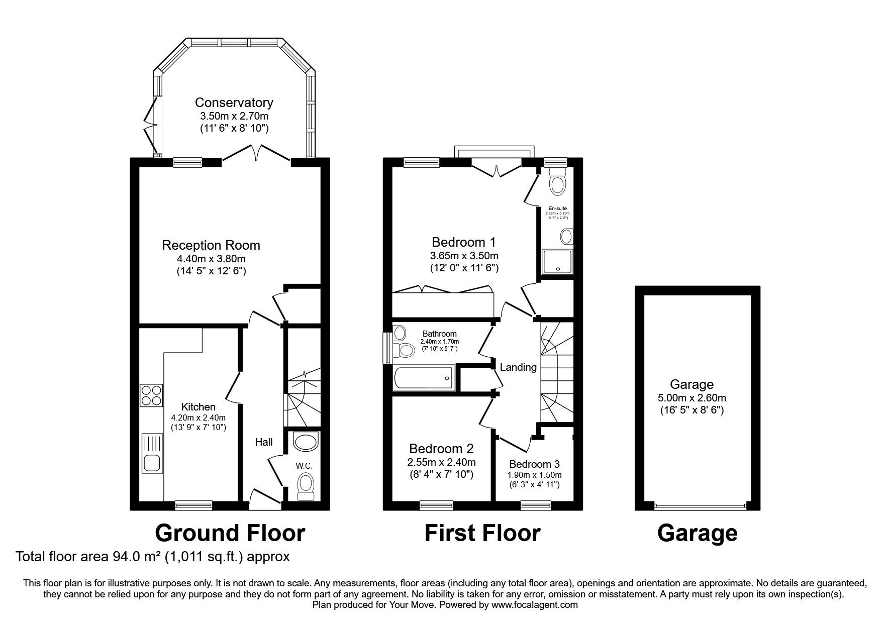Floorplan of 3 bedroom Semi Detached House for sale, Maybury Villas, Newcastle upon Tyne, Tyne and Wear, NE12