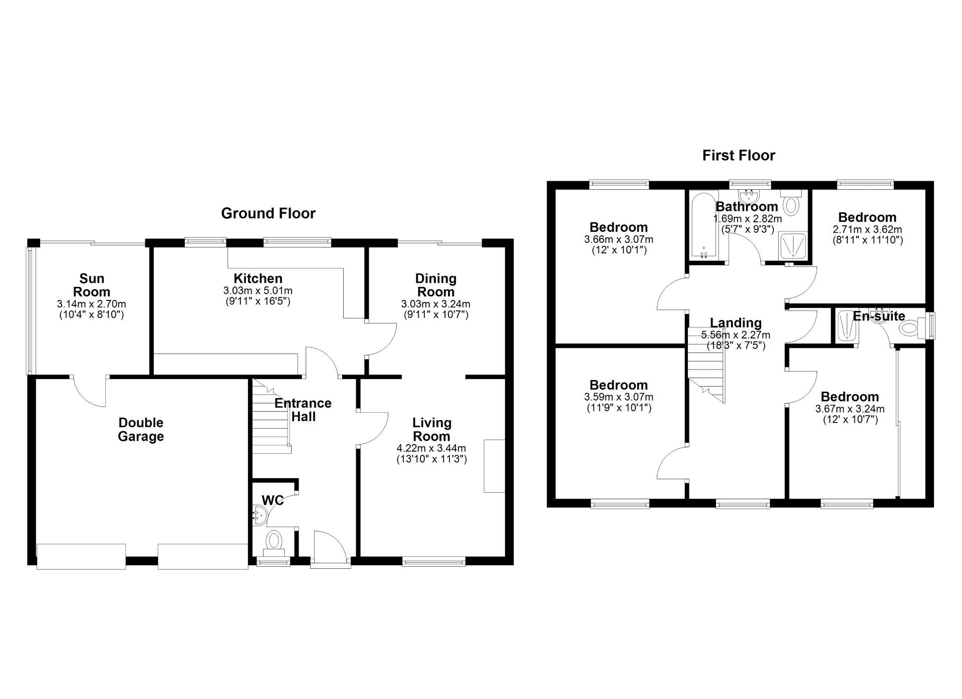 Floorplan of 4 bedroom Detached House for sale, The Swallows, Wallsend, Tyne and Wear, NE28