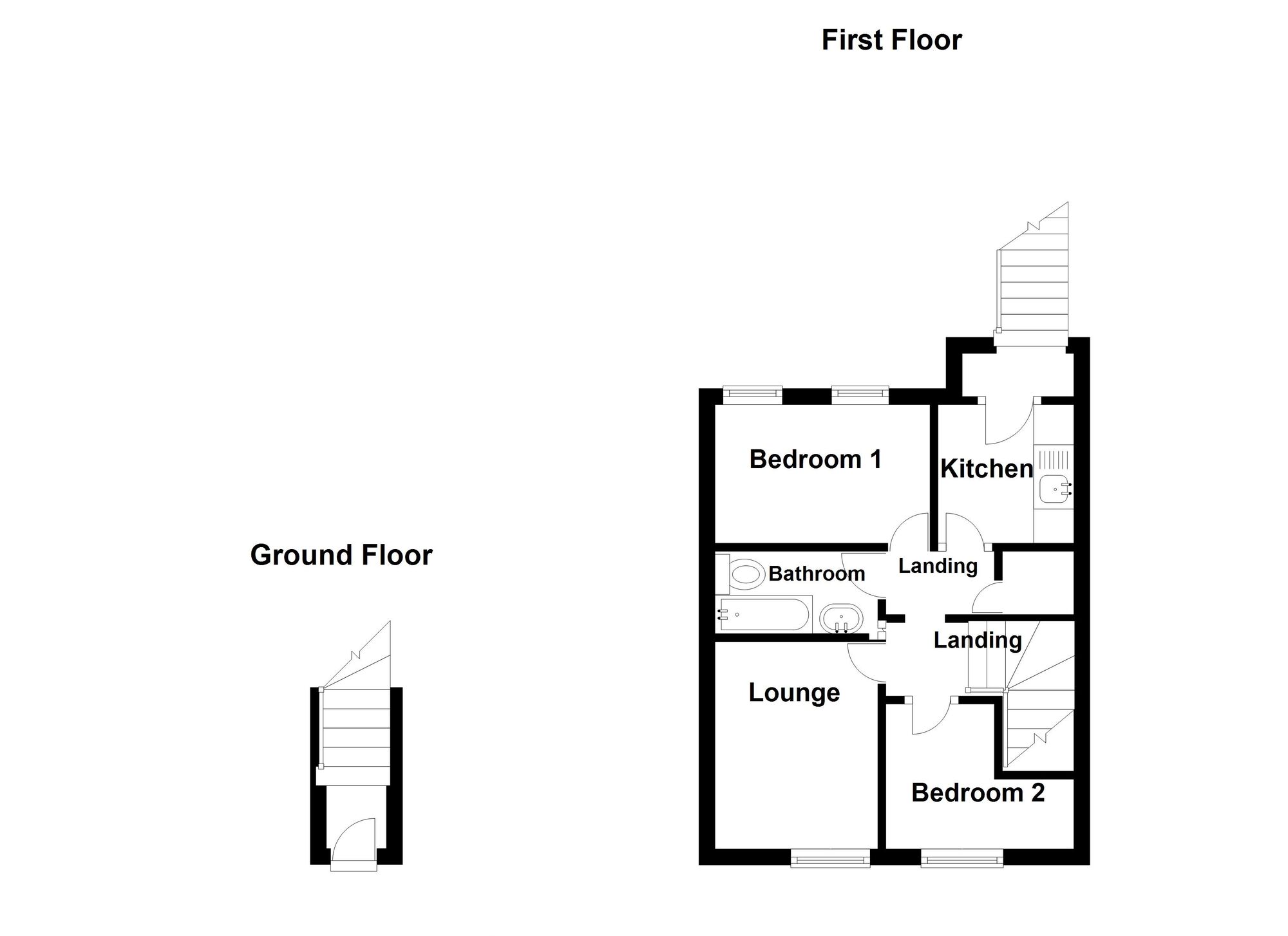 Floorplan of 2 bedroom  Flat for sale, Salisbury Street, Blyth, Northumberland, NE24