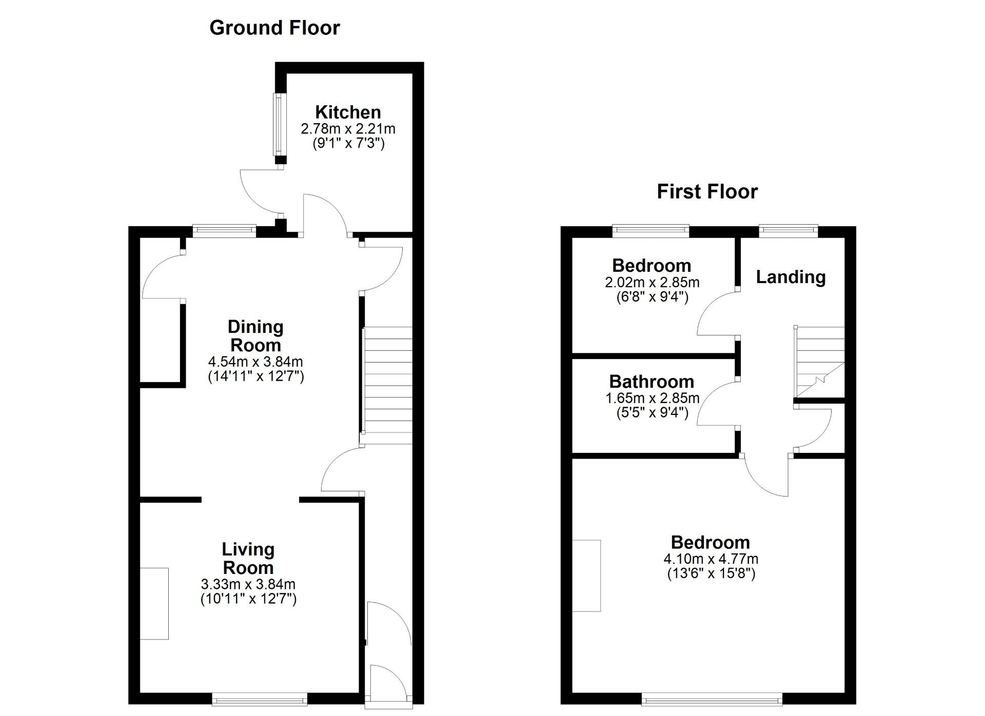Floorplan of 2 bedroom Mid Terrace House for sale, Richardson Street, Wallsend, Tyne and Wear, NE28