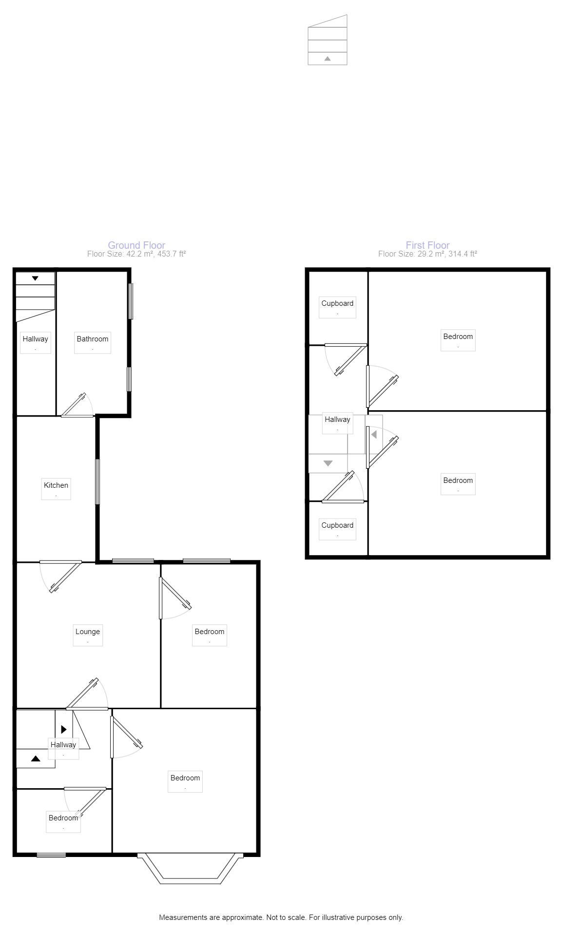 Floorplan of 5 bedroom Mid Terrace Flat to rent, Station Road, Wallsend, Tyne and Wear, NE28