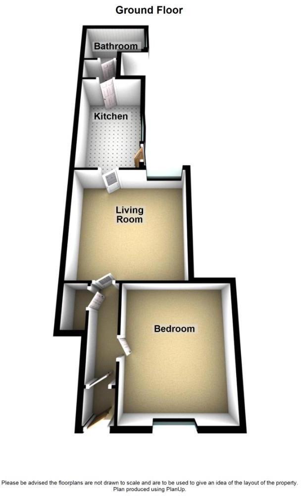 Floorplan of 1 bedroom  Flat to rent, Westmorland Street, Wallsend, Tyne and Wear, NE28